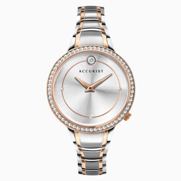 Picture of ACCURIST LADIES QUARTZ WATCH TWO-TONE WITH SWAROVSKI CRYSTAL